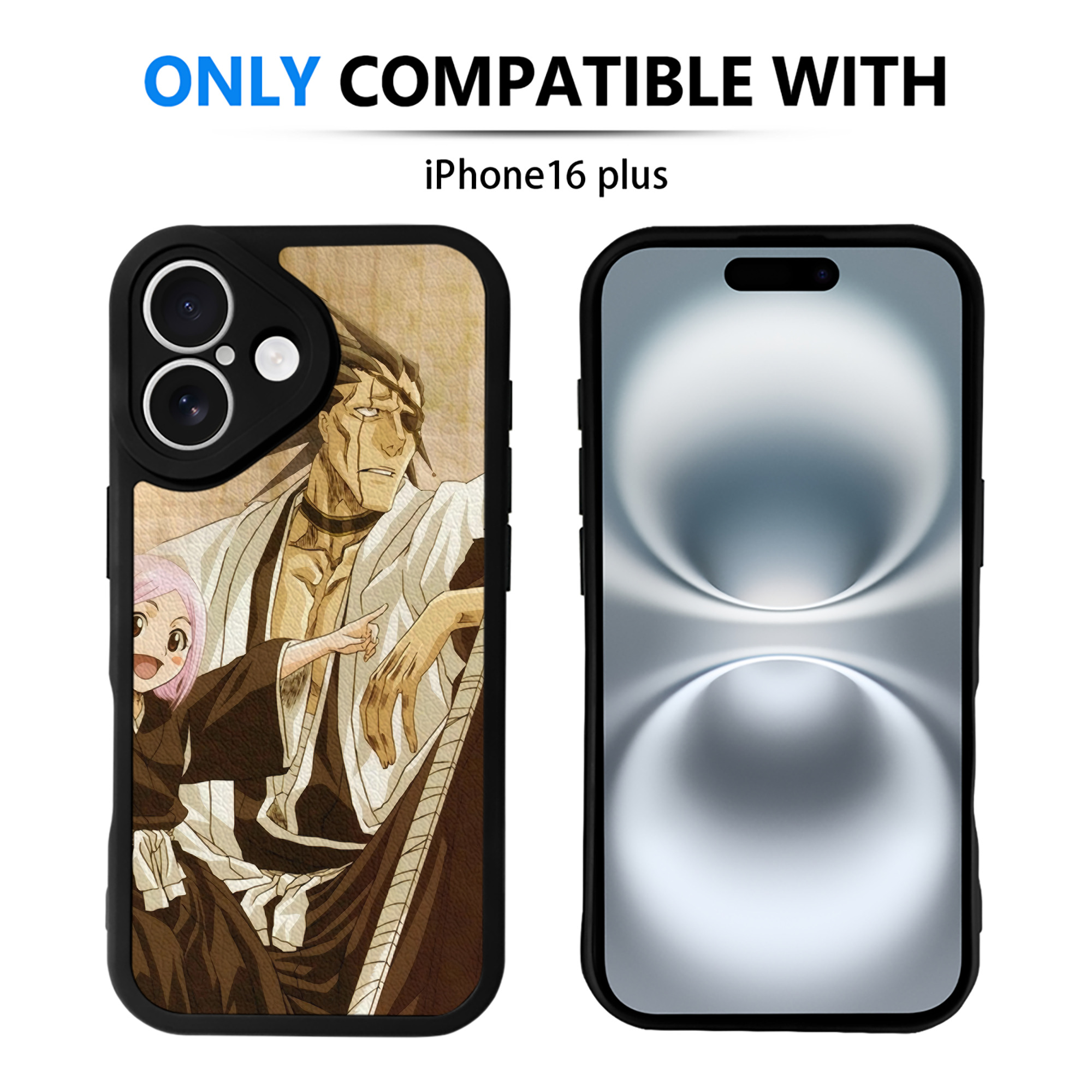 （画像用） ブリーチ BLEACH 【iPhone 16シリーズ対応】シリコンスマホケース（レザー調） 材質：シリコン